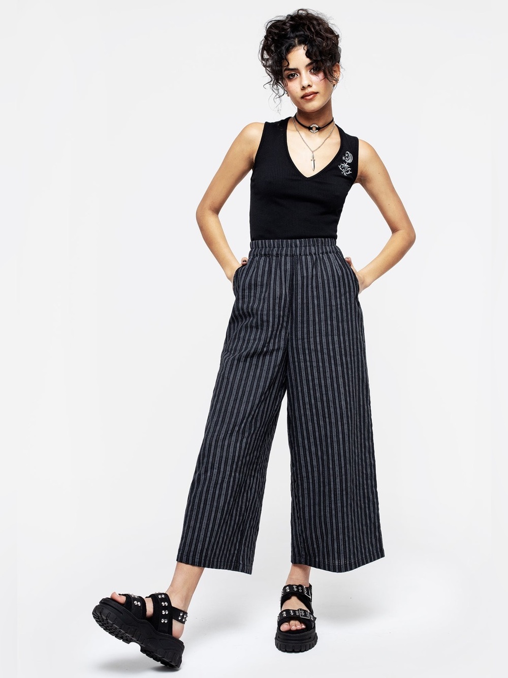 Disturbia Women’s Memorantia Wide Leg Culottes US 4 / UK 8